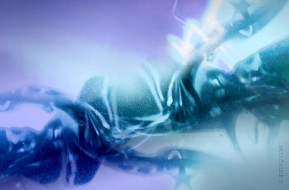 Abstract Animation blue purple